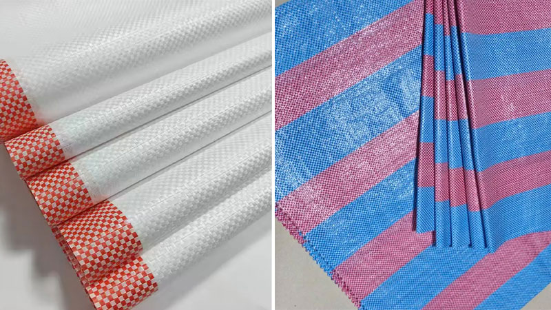 Plain woven fabric (can be flexo printed or left unprinted)